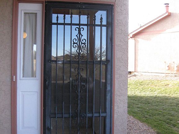 Front door of townhouse