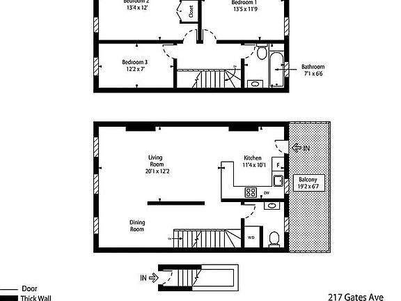 2nd image of 217 Gates Ave #2