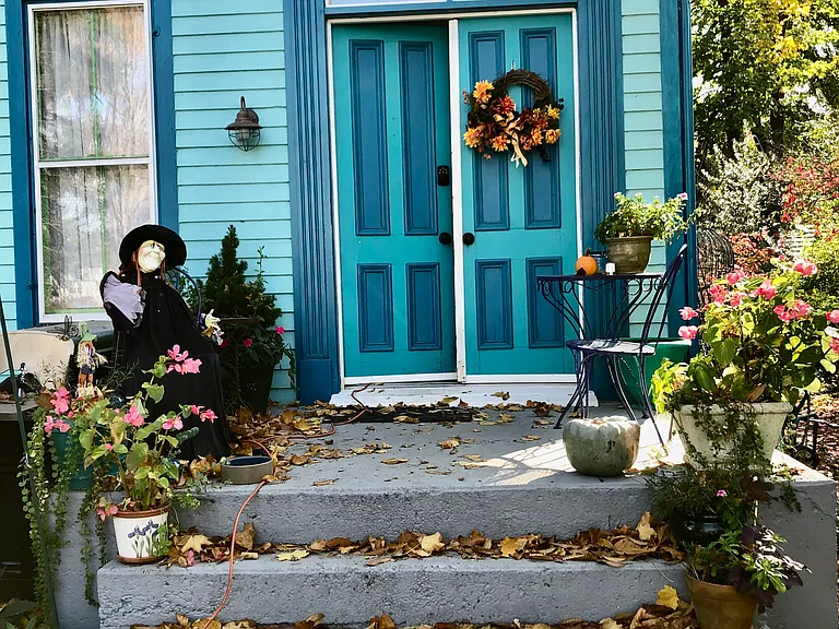Front door Blue House