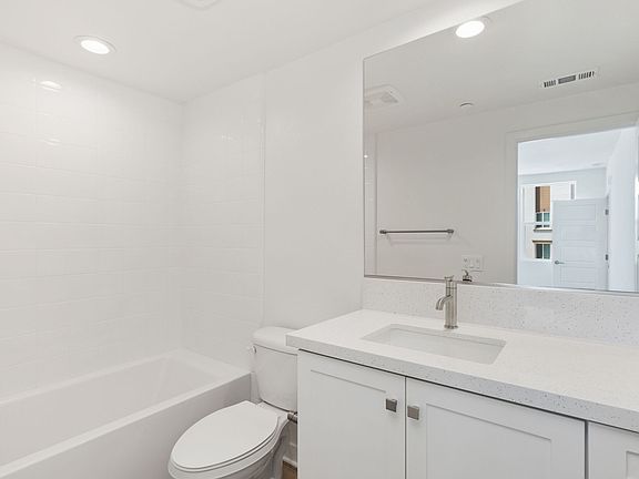 Private bathroom for Bedroom 1 
*Shower curtain and rod to be installed