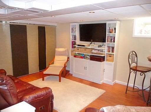 New Game Room w/Half Bath & Built-ins