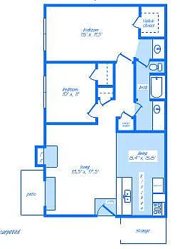 Floor plan Two Bedroom