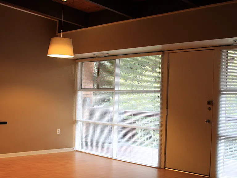 Spacious dining area with access to balcony