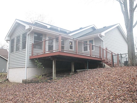 This is a picture of the back southwest corner of the house.