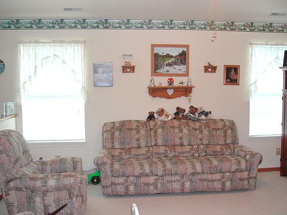 great room with cathedral ceiling