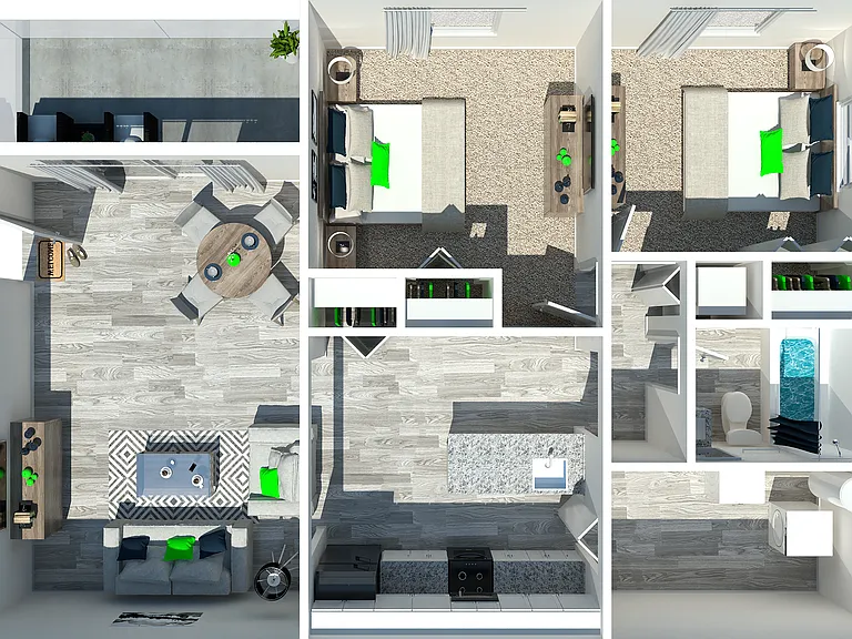 Two Bedroom Two Bedroom