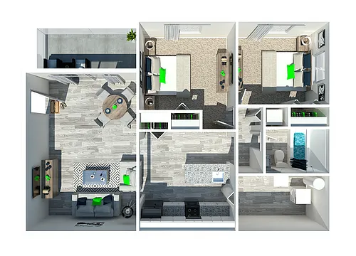 Floor plan 2 Bedroom