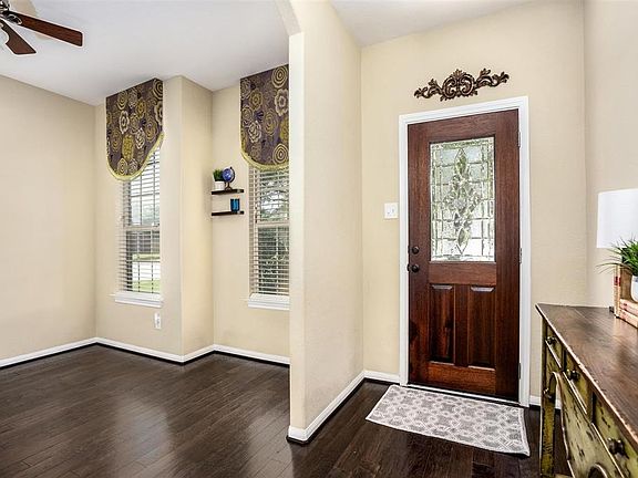 Entry way with view of the study.