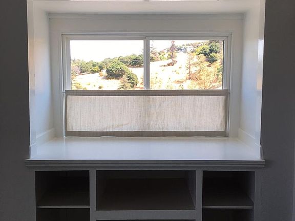 Built-in shelving w/ View