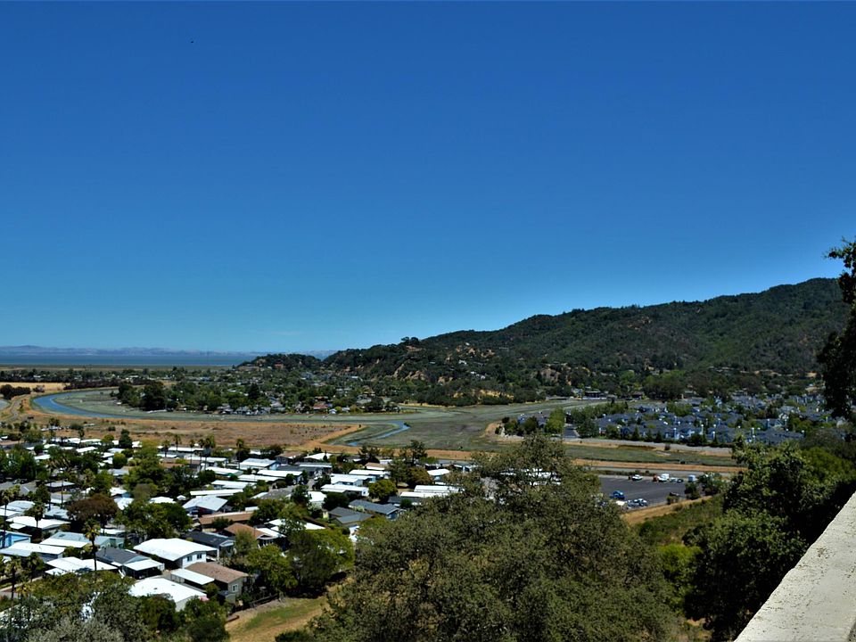 View from both bedrooms and living room