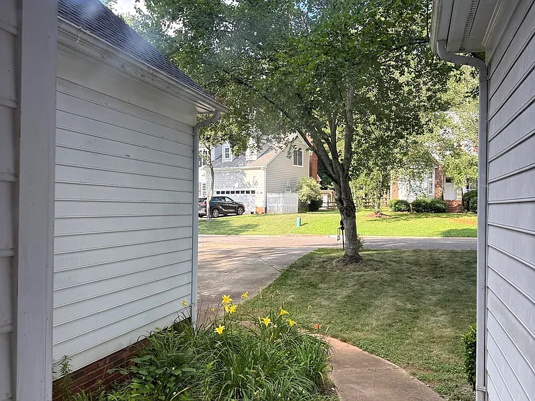 view from front door toward street