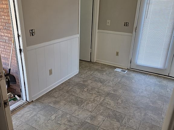 Kitchen to Covered Porch, Back Door Porch and Laundry Room