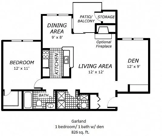 Floor plan Garland