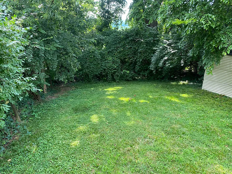 Large fenced in back yard