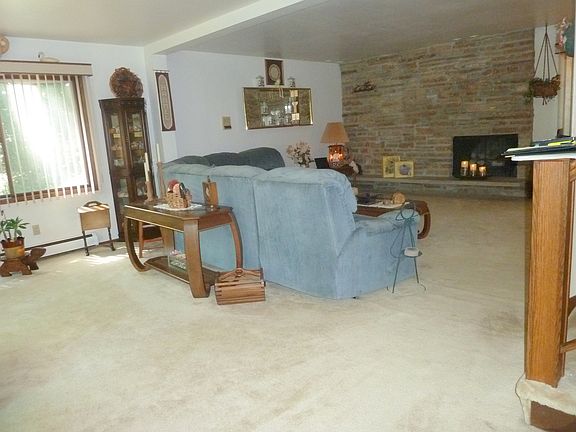 Living room fireplace