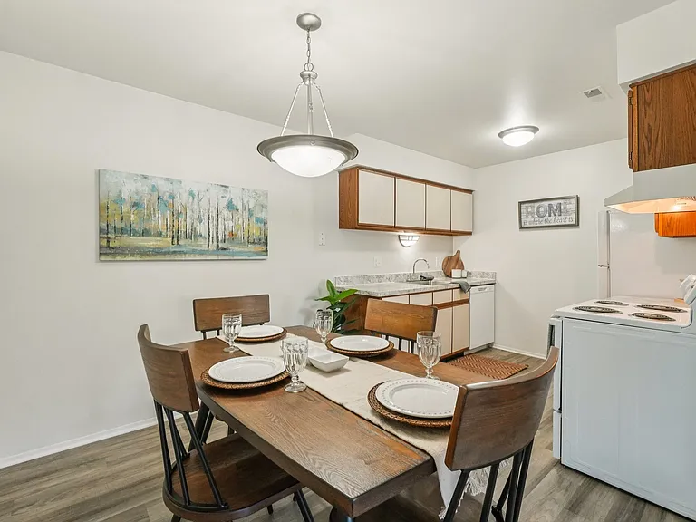 Spacious Kitchen and Dining rooms at Eastwood Village Apartments in Clinton Township, MI