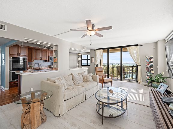 Living Room/Balcony overlooking Boca Ciega and Tampa Bay and the Don Cesar