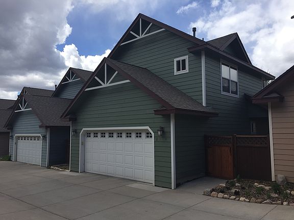 Garage view of townhome