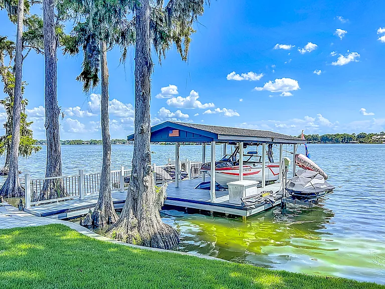 Dock with seating
