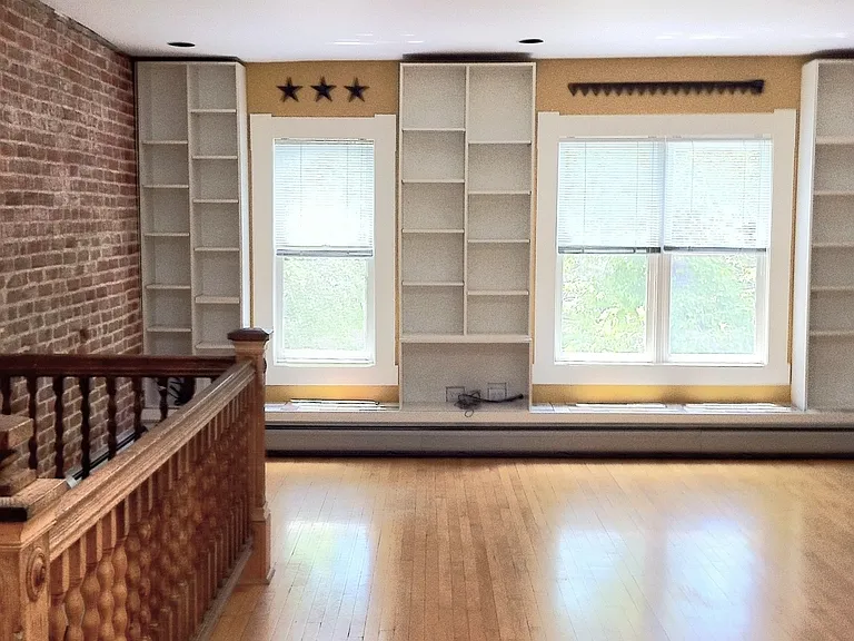This is your living room, and we're in the process of refinishing the floors.