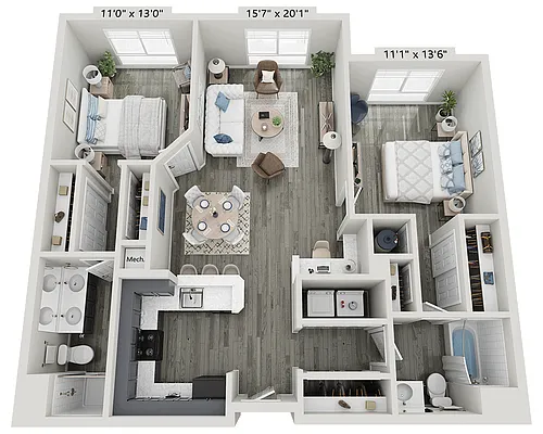 Floor plan Hampton (B2F)