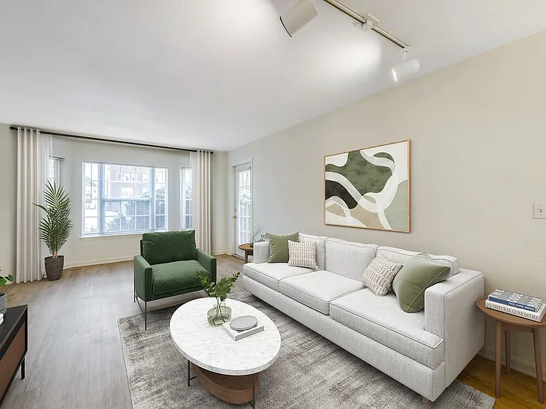 Classic Package II living room with hard surface flooring
