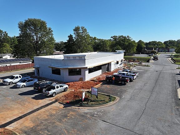 Mid Aerial Looking Front Corner Of Building Pea Ridge Arkansas