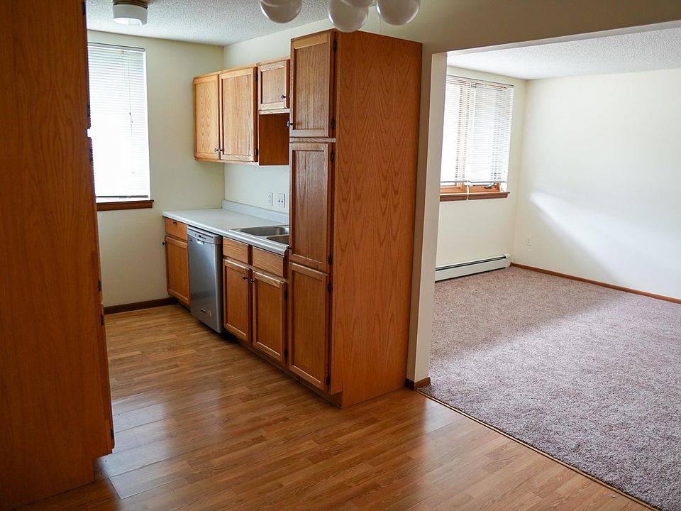 Area for meal prep/cooking and space for a dining table