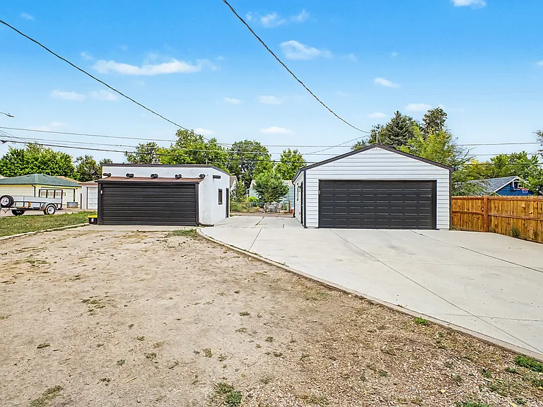 Your own private 2-car garage on the right is included with the monthly rent.