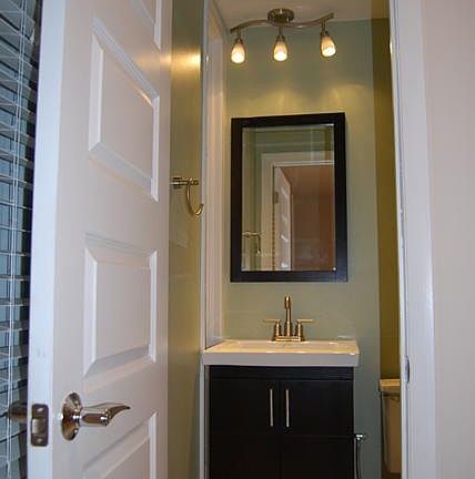 Powder room on first floor.