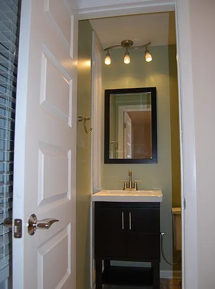 Powder room on first floor.