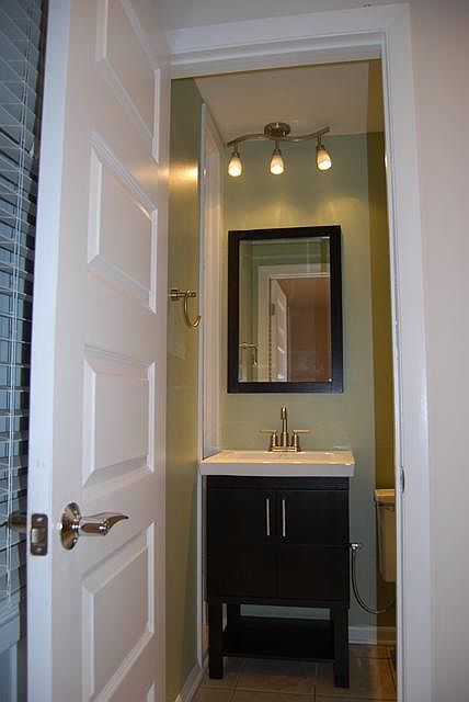 Powder room on first floor.