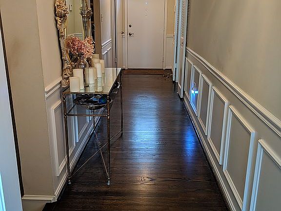 Front door and hallway