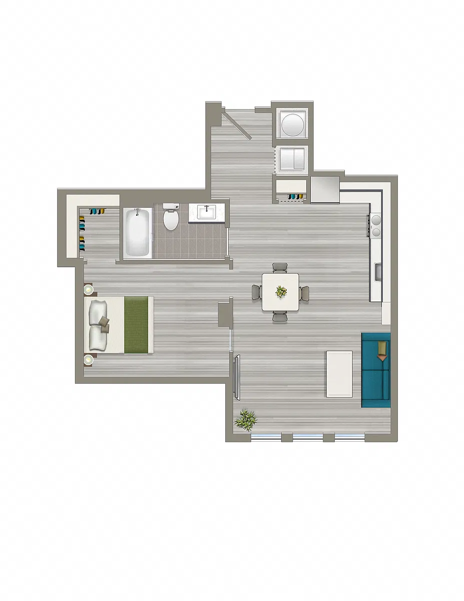 Floor plan 1-H