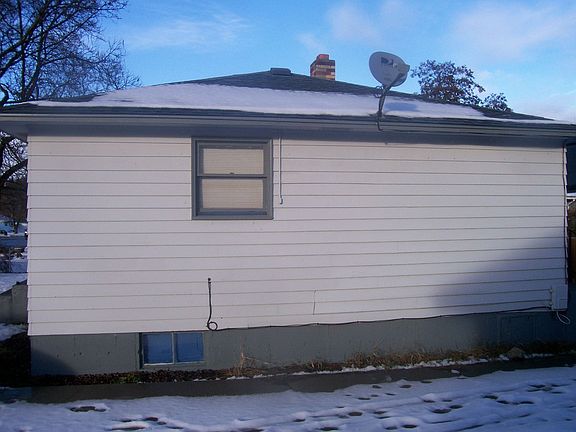 Right side of house