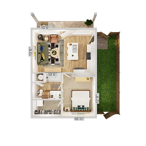 Floor plan Summit 1 x 1 A