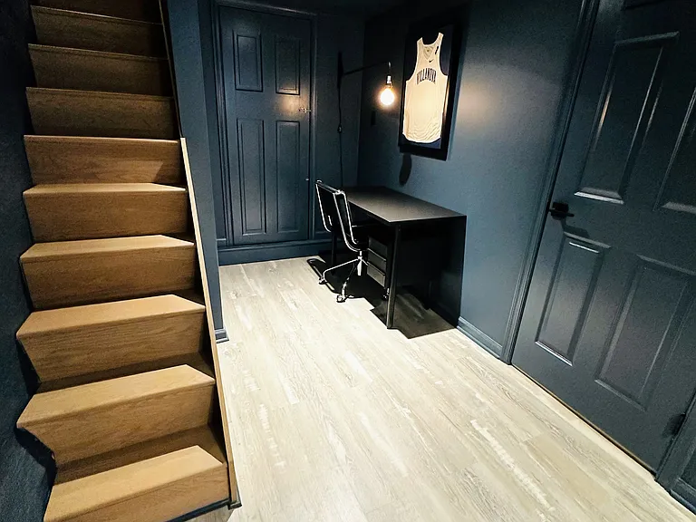 Basement workspace