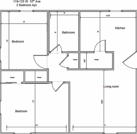 2nd image of 123 W 10th Ave APT D