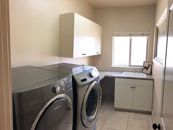 utility sink in laundry room