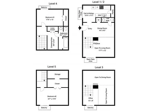 Floor plan Five Level