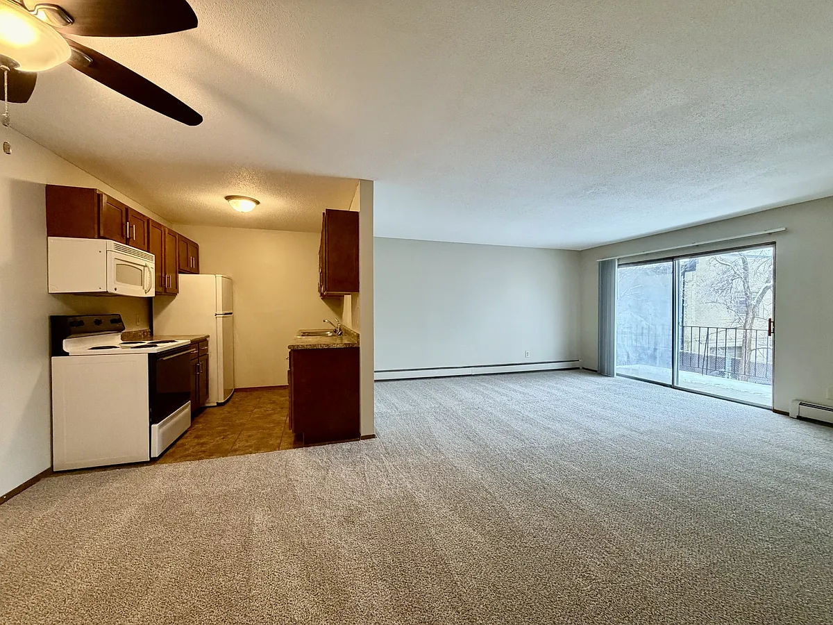 Living Room/Kitchen - Oliver Apartments