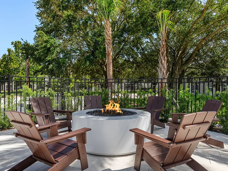 Unwind fireside with friends and neighbors.