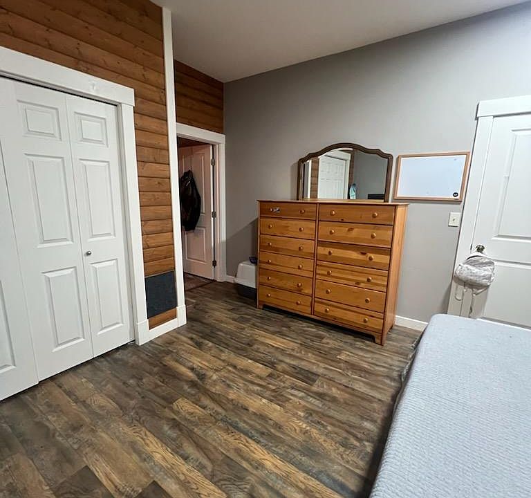 Bedroom with large closet
