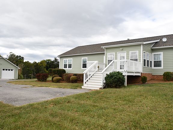 Back of home and garage