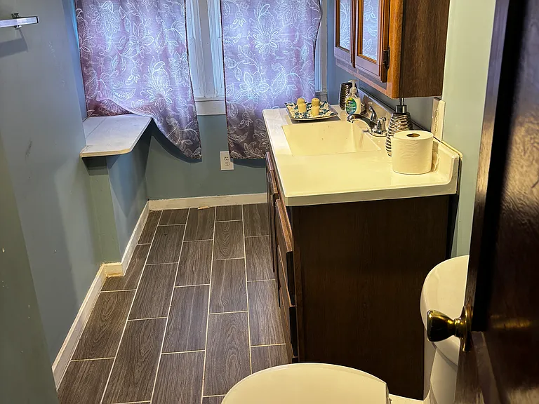 Upstairs half bath