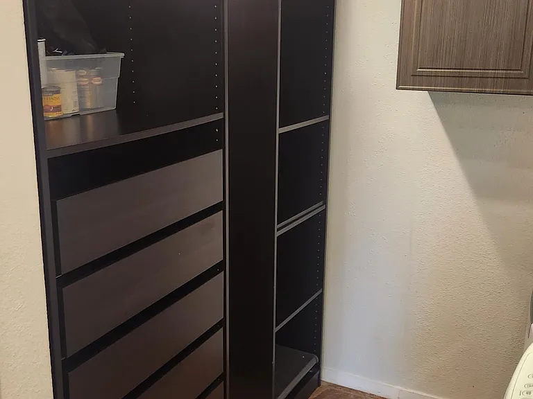 Space for you cabinets. One cabinet remains. The one on the left.