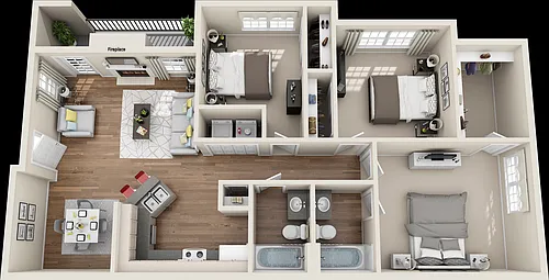 Floor plan C1-R