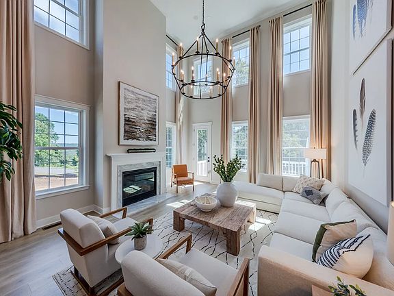 Great room with fireplace