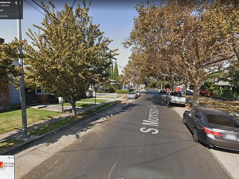 Quiet tree lined street with lots of permit parking just a short walk to Diridon Station and the Alameda