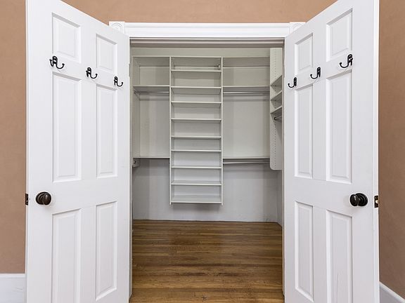 Walk-in Bedroom closet, built out